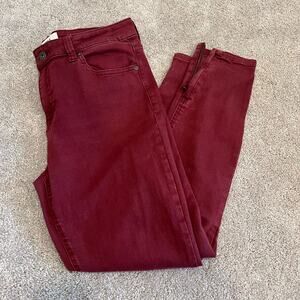Pistola‎ Women's Maroon Denim Skinny Jean Size 31